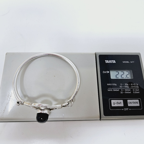 Sterling Onyx Bracelet Mexico 925 - Picture 8 of 8